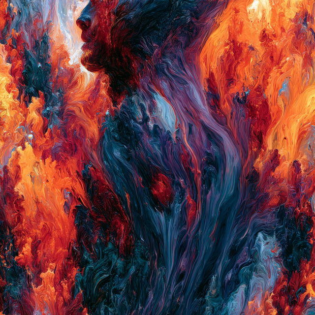 Flamepaint style, Midjourney V8.2, render 2 of 4