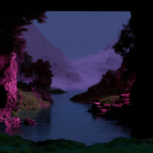 Violetide style, Midjourney V8.2, render 2 of 4