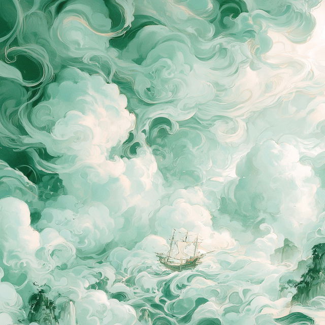 Mintgas Branchwork style, Midjourney V8.2, render 3 of 4