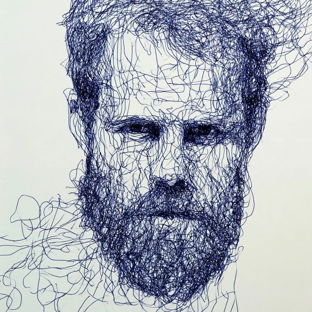 Scribblestitch style, Midjourney V8.2, render 1 of 4