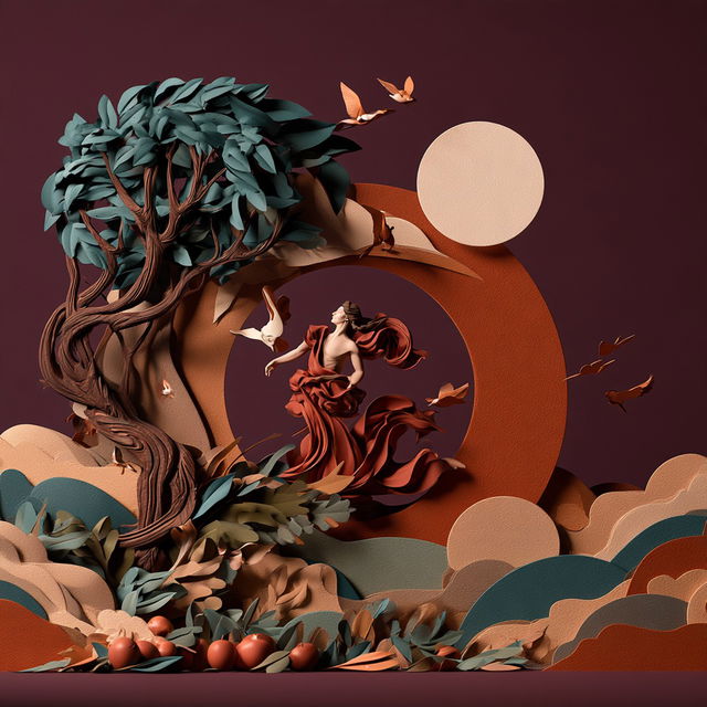 Malachite Cutrelief style, Midjourney V8.2, render 1 of 4
