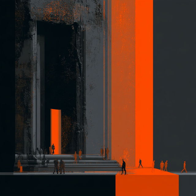 Concrete Warpism style, Midjourney V8.2, render 3 of 4