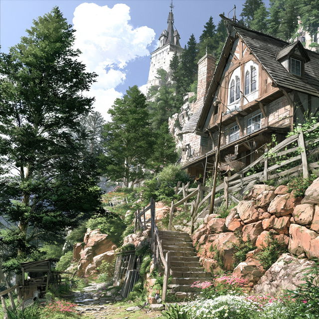 Montane Floracel style, Midjourney V8.2, render 2 of 4