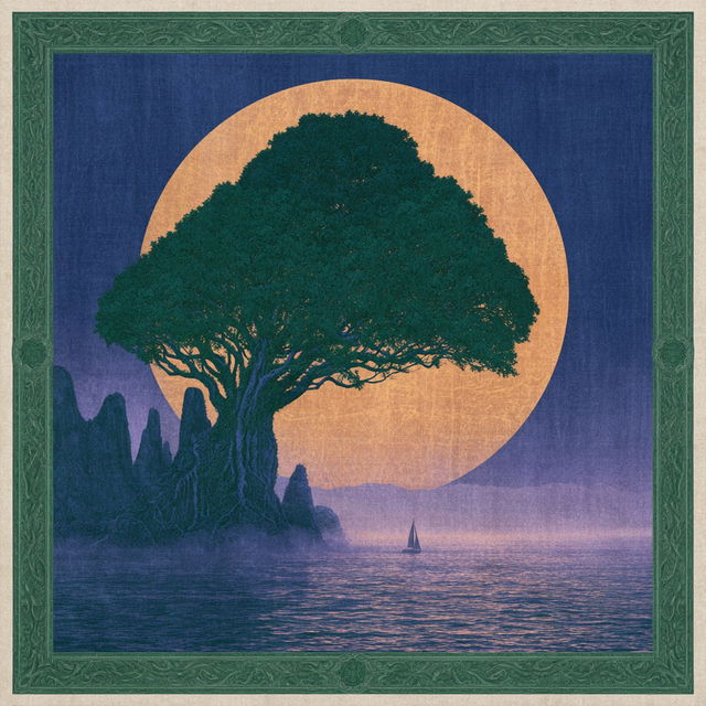 Migratory Chromarchivism style, Midjourney V8.2, render 1 of 4