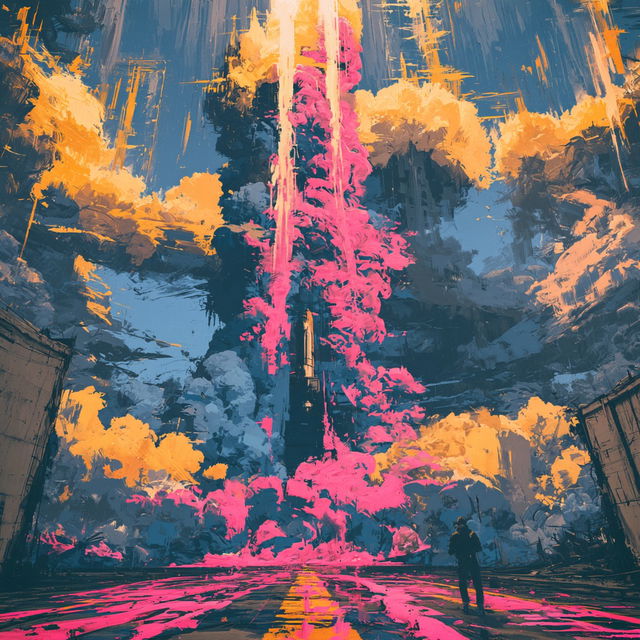 Papermill Chasm style, Midjourney V8.2, render 3 of 4