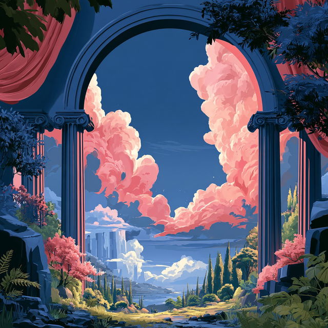Chromafresco style, Midjourney V8.2, render 4 of 4