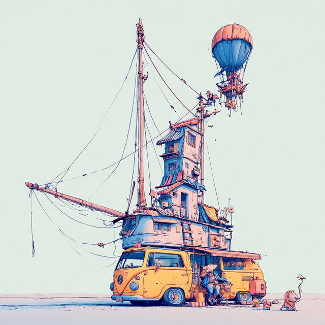 Skybone Architecture style, Midjourney V8.2, render 4 of 4