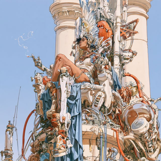 Pipewake style, Midjourney V8.2, render 4 of 4