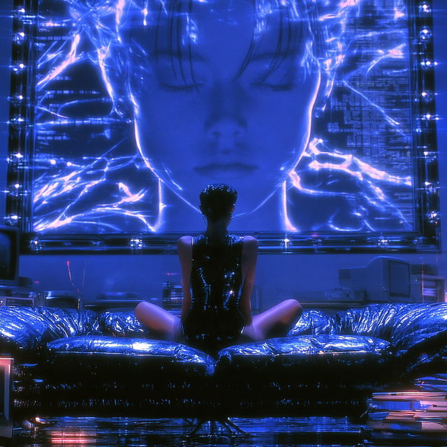 Neon Quench style, Midjourney V8.2, render 4 of 4