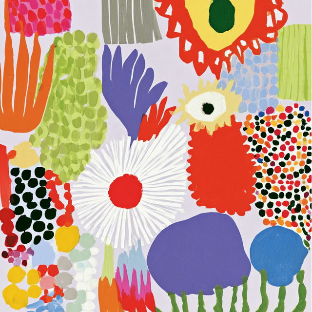 Brushflora style, Midjourney V8.2, render 1 of 4