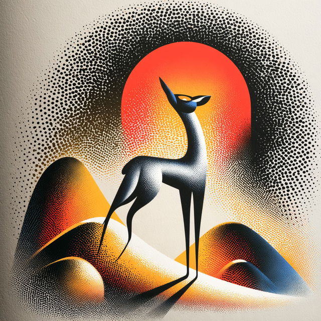 Autumnal Dotwork style, Midjourney V8.2, render 4 of 4