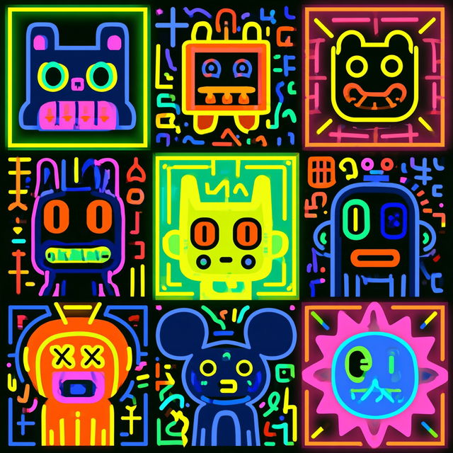 Iconocircuit style, Midjourney V8.2, render 2 of 4