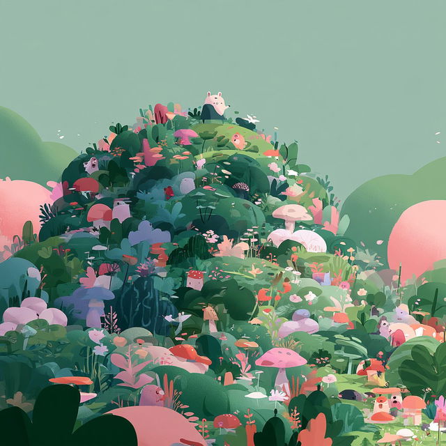 Roundling Storybookism style, Midjourney V8.2, render 3 of 4