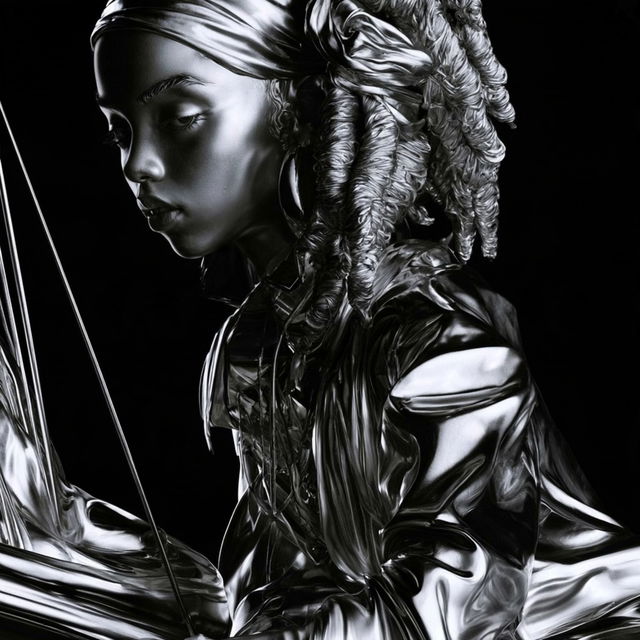 Voidchrome style, Midjourney V8.2, render 2 of 4