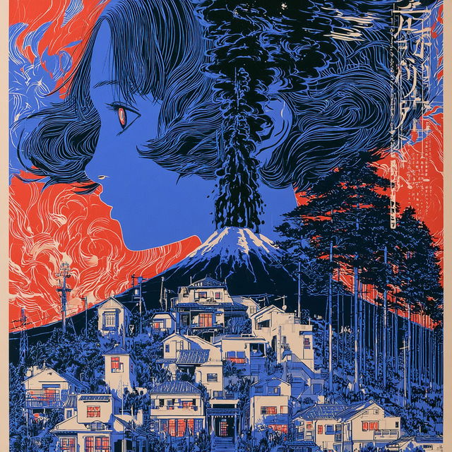 Triad Screenprint Collage style, Midjourney V8.2, render 1 of 4
