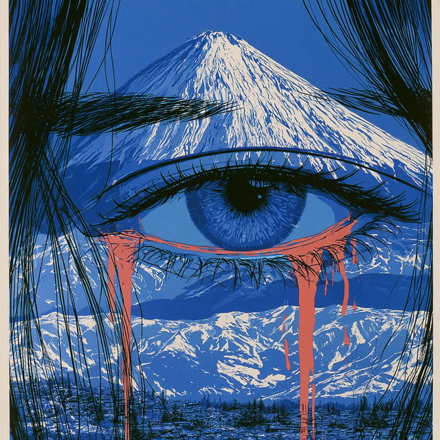 Triad Screenprint Collage style, Midjourney V8.2, render 3 of 4