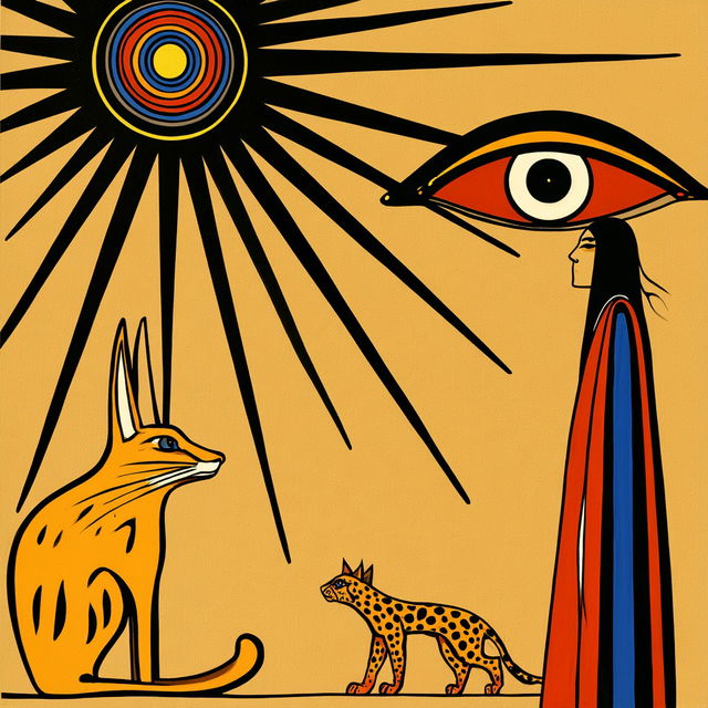 Desert Iconographicism style, Midjourney V8.2, render 2 of 4