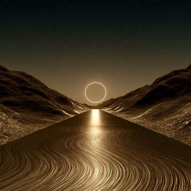 Orbric Haloism style, Midjourney V8.2, render 2 of 4
