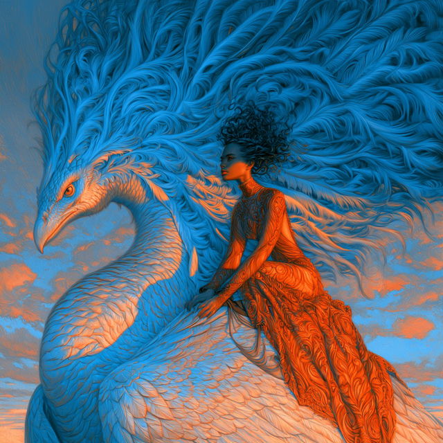 Safavid Chromabird style, Midjourney V8.2, render 3 of 4