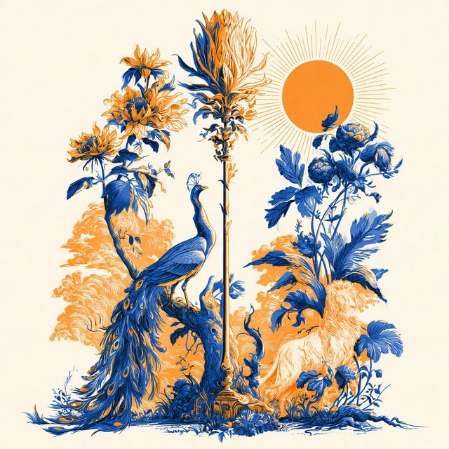 Botanofumism style, Midjourney V8.2, render 2 of 4