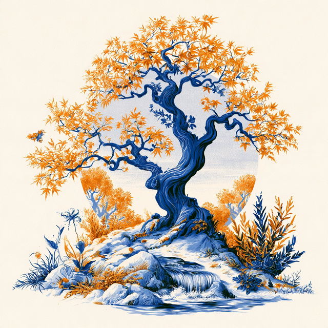 Botanofumism style, Midjourney V8.2, render 3 of 4