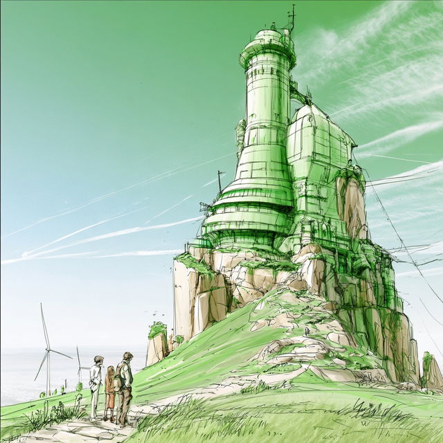 Pale Turbine Prospectus style, Midjourney V8.2, render 1 of 4