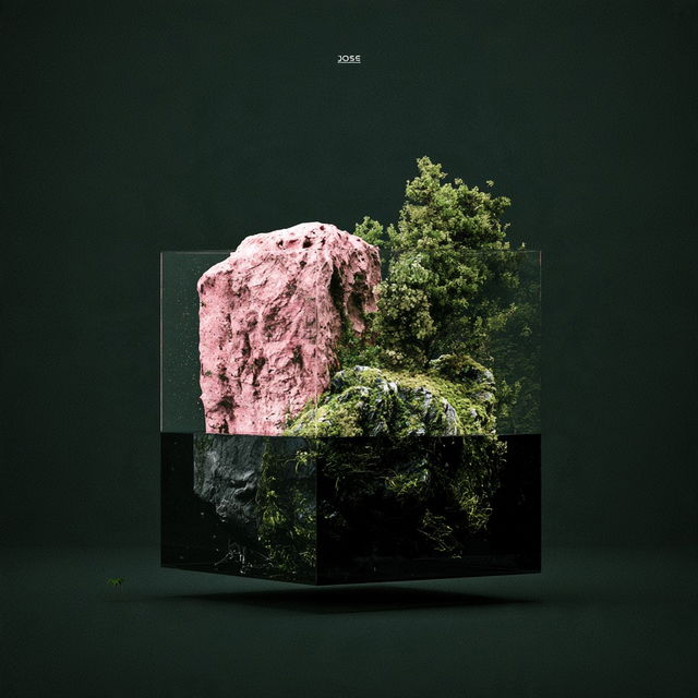 Pinkroot Terrarium style, Midjourney V8.2, render 2 of 4