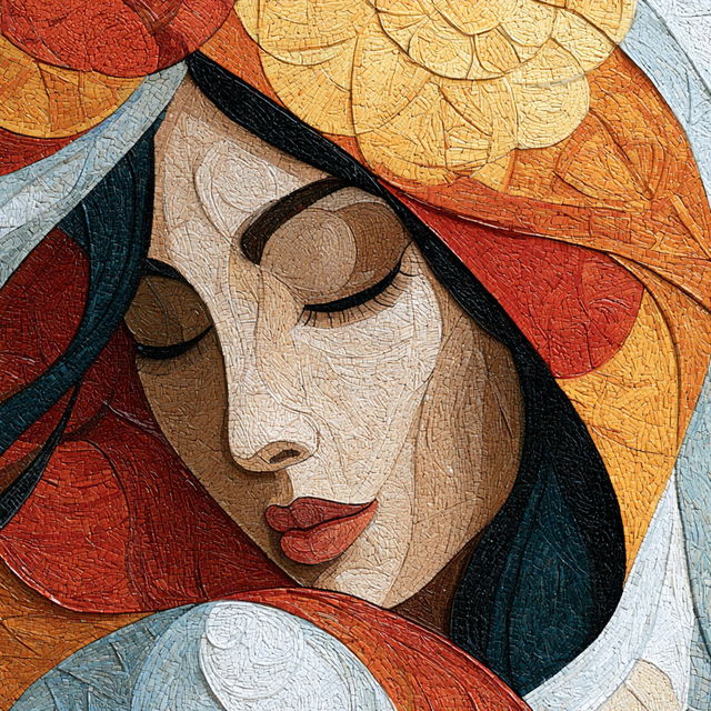Mosaicore style, Midjourney V8.2, render 3 of 4