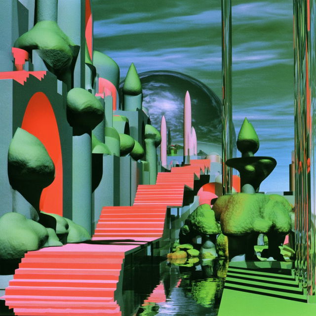 Pink Ice Labyrinth style, Midjourney V8.2, render 3 of 4