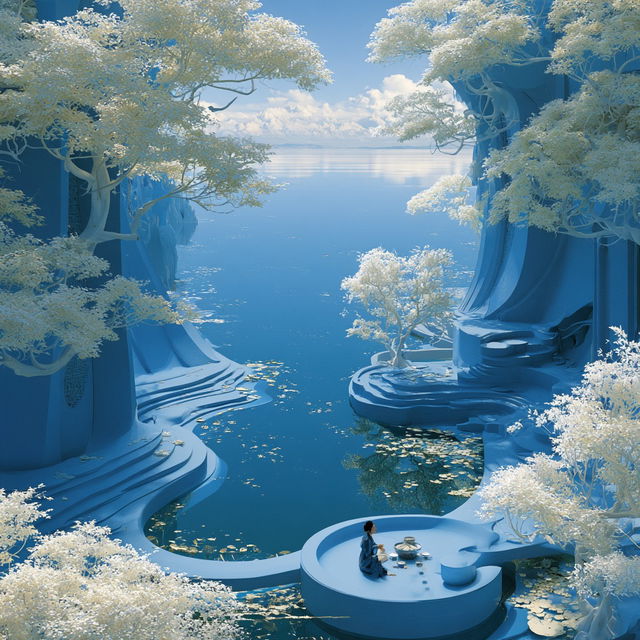 Archipelago Parallax style, Midjourney V8.2, render 2 of 4