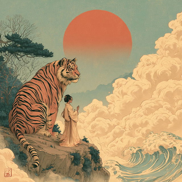 Inkfall Shanshui style, Midjourney V8.2, render 2 of 4