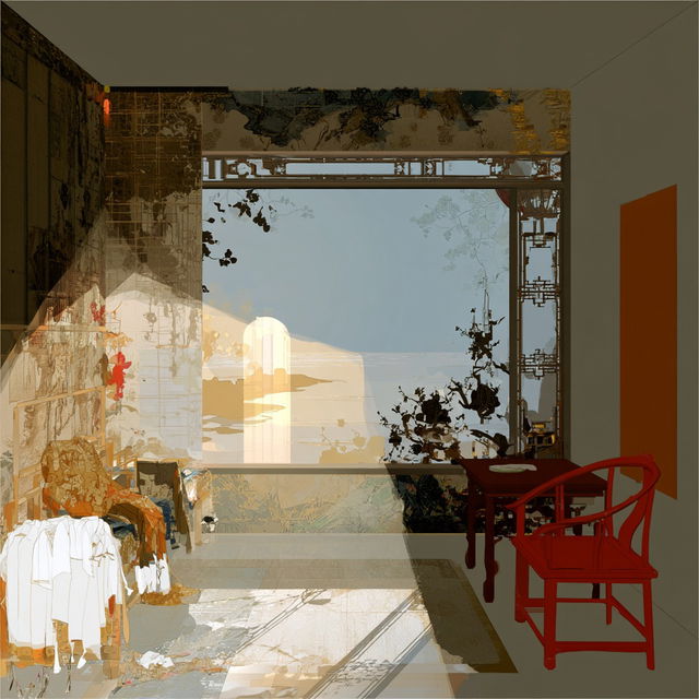 Tasselgraphica style, Midjourney V8.2, render 1 of 4