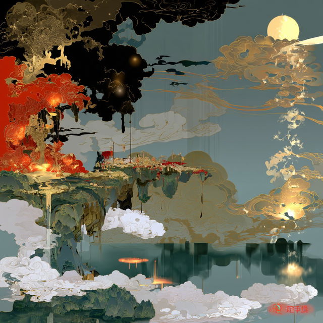 Tasselgraphica style, Midjourney V8.2, render 4 of 4