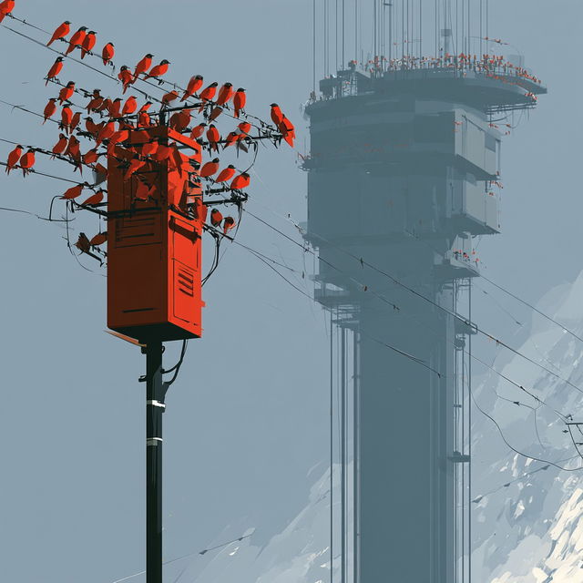 Pylon Redoubt style, Midjourney V8.2, render 2 of 4