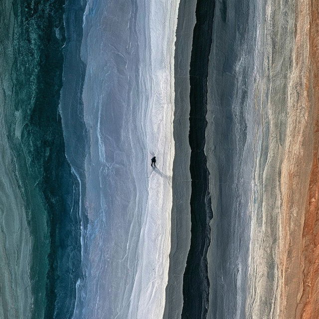 Bluegreen Erosion style, Midjourney V8.2, render 2 of 4