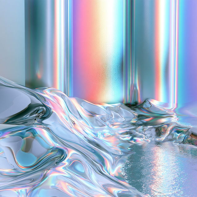 Chromafjord style, Midjourney V8.2, render 2 of 4