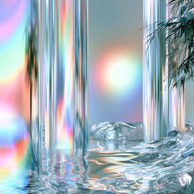 Chromafjord style, Midjourney V8.2, render 4 of 4