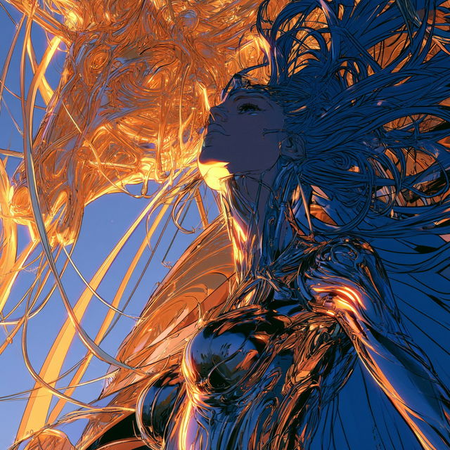 Heliopause Ribbonwork style, Midjourney V8.2, render 4 of 4