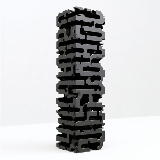 Scapula Concrete style, Midjourney V8.2, render 3 of 4