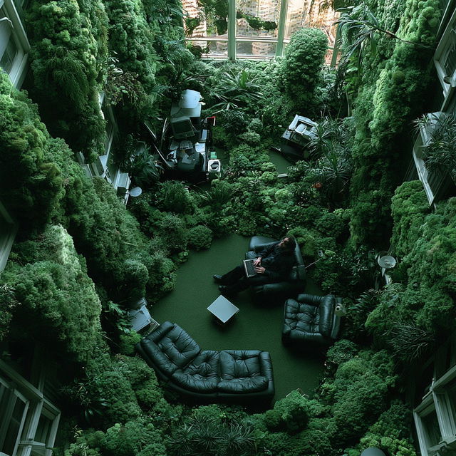 Vertijungle style, Midjourney V8.2, render 3 of 4
