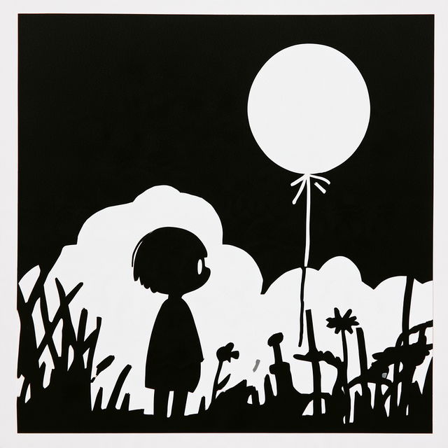 Flatshadow Fairytale style, Midjourney V8.2, render 3 of 4