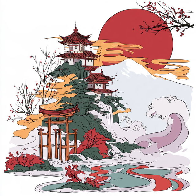 Pagodacel style, Midjourney V8.2, render 3 of 4