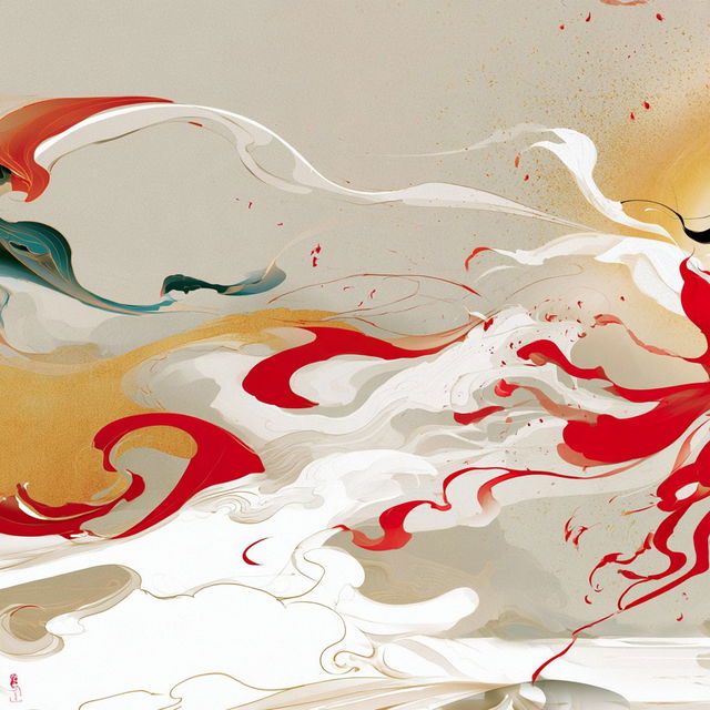 Goldfish Cloud Fold style, Midjourney V8.2, render 2 of 4