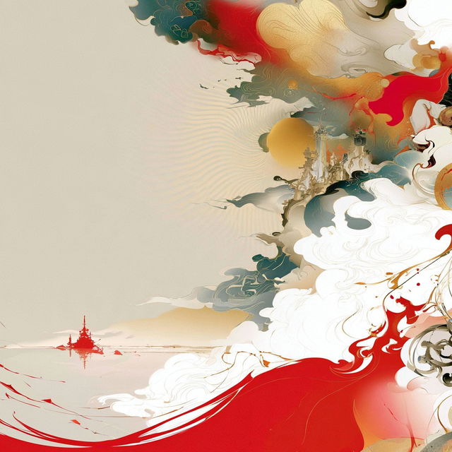 Goldfish Cloud Fold style, Midjourney V8.2, render 1 of 4