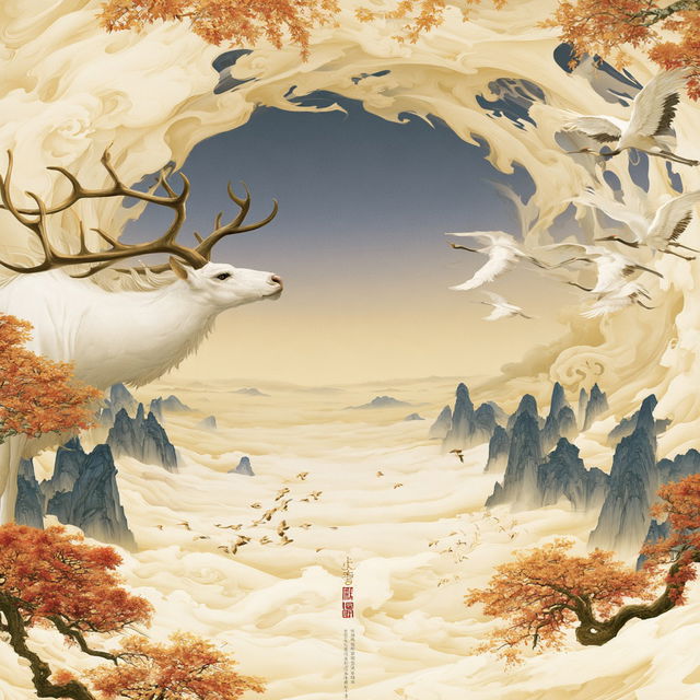 Craneglyphic style, Midjourney V8.2, render 1 of 4