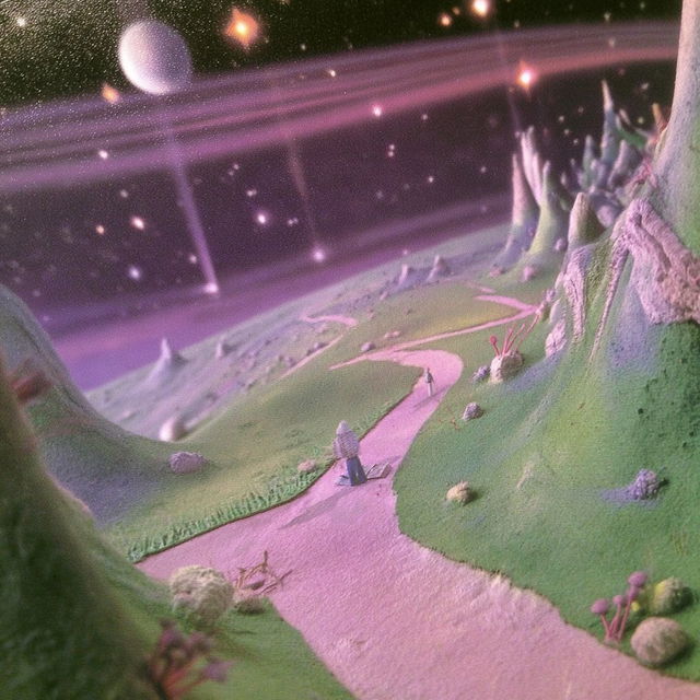 Amethyst Terrariumism style, Midjourney V8.2, render 3 of 4