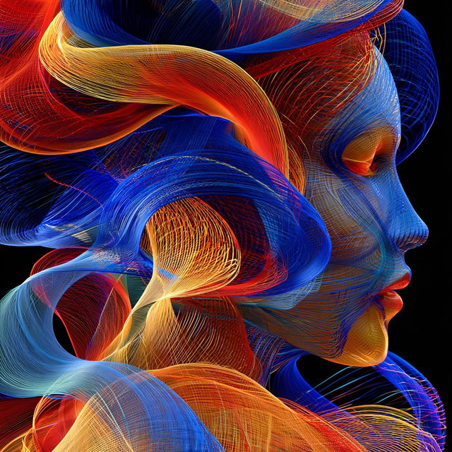Neurothread style, Midjourney V8.2, render 2 of 4