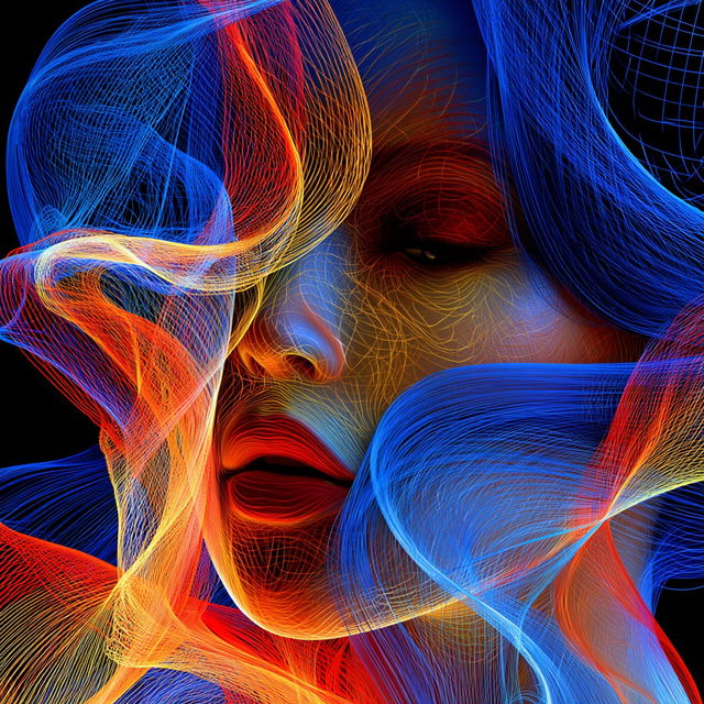 Neurothread style, Midjourney V8.2, render 4 of 4