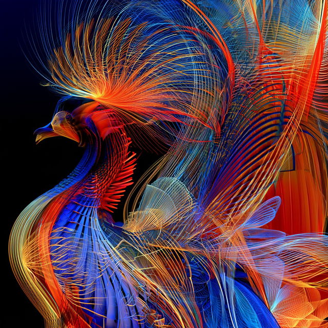 Neurothread style, Midjourney V8.2, render 3 of 4