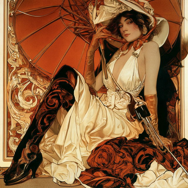 Ornamentromance style, Midjourney V8.2, render 2 of 4